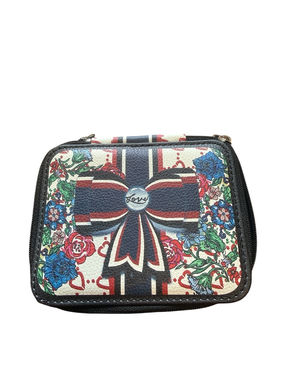 Brighton Love Bow Floral Zip Jewelry Case - Multicolor